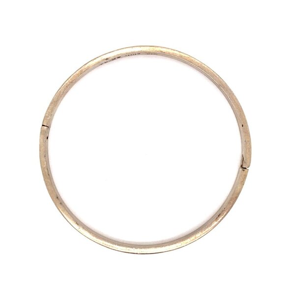 VTG Estate Taxco Mexico Sterling Silver 7‎ ¼" Bangle Bracelet! 118a - Picture 6 of 8